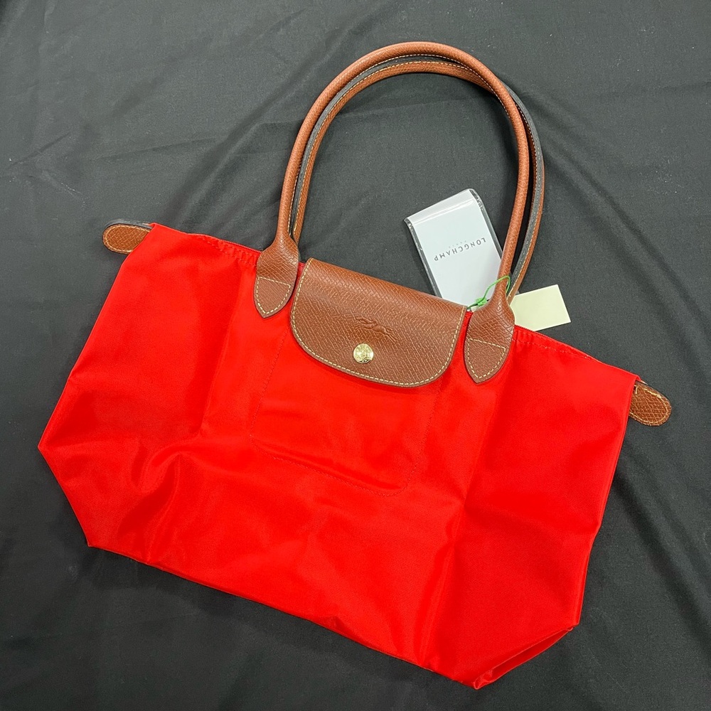Brand new Longchamp red women's medium tote bag
